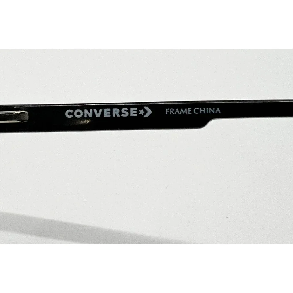 Converse Eyeglasses Frames Mens Black Semi Rimless A230 55-17-140